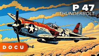 P 47 THUNDERBOLT (Archive, RARE FOOTAGE, World War 2, History, WW2)