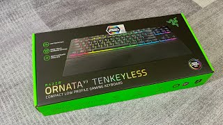 Razer Ornata V3 Tenkeyless Gaming Keyboard Unboxing | Typing Sound | Razer Synapse Software