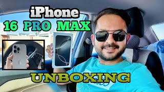 iPhone 16 Pro Max Natural Titanium Unboxing-New Camera Button-Zayn Riyadh Diaries- Saudi Arabia