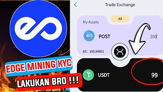 UPDATE ❗ EDGE MINING KYC, GEE LIST Q4, POP WALLET LIST MEXC TERBARU 2023