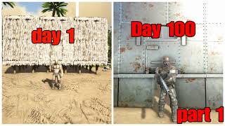 I survived 100 days on the island in hardcore ARK Survival  Evolved