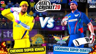 🌟😮Can CSK Chase 186 In Lucknow🔥! Chennai Vs Lucknow Match No:34 ! Real Cricket 25 Tamil