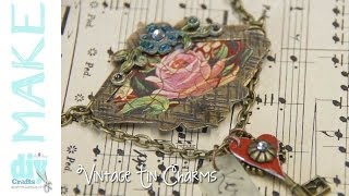 Cold Connections and Vintage TIN Jewelry - Mixed Media Monday