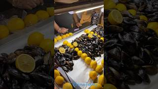 Trying pilaf stuffed mussels #shorts #travel #seafood #Turkey