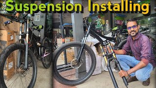 Installing Golden Suspension/ Mtb Cycle Suspension fitting #automobile #youtube #youtubevideo