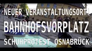 Umzug! #Osna-Schuhprotest zieht zum Hbf um! Wann? 21.8. (14.00-17.00) am "Bahnhofsvorplatz" (HBF)