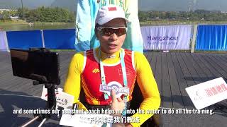 Xie Maosan said that sports has helped her find confidence