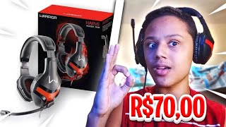 HEADSET GAMER BOM e BARATO: WARRIOR HARVE PH101 (UNBOXING + TESTE)