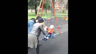 In the park 2. Zachary and mummy and daddy.