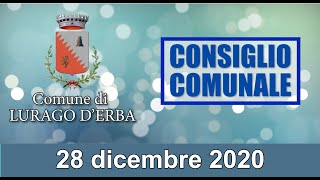 Consiglio Comunale 28 dicembre 2020