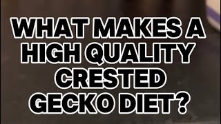 What Makes A High Quality Crested Gecko Diet?💚