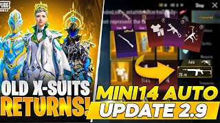 MINI14 AUTOMATICA VAI MUDAR O JOGO! X-SUIT RETURN E MUITO MAIS - PUBG MOBILE UPDATE 2.9