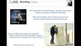 Branding Video Blog:  Product