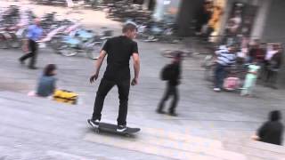 Skater Kölner Dom - Big Jump from stairs!