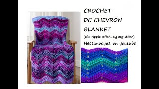 CHEVRON STITCH BLANKET, aka zig zag stitch, ripple stitch