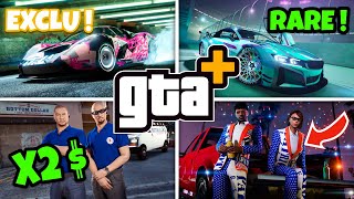 VOITURE EXCLU, MOTIFS RARES, BONUS GTA+ JUILLET 2024 !!