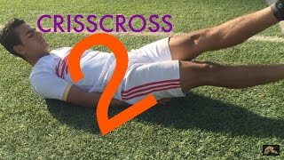 CRISSCROSS exercise -2-  تمرين  للبطن السفلي مع العضلات الاماميه