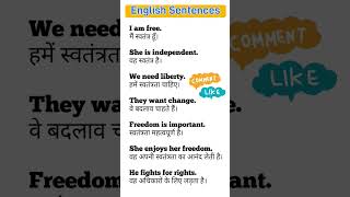 #englishsentences #englishtohindi #hinditoenglishlearning