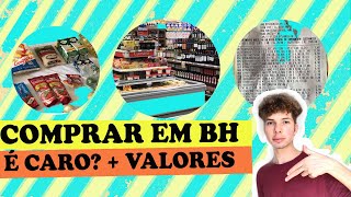 PREÇOS DO SUPERMERCADO + HORTIFRRUTI  MORANDO EM BH