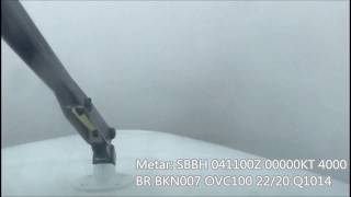 Incredible!!! Super King Air B200 landing with low visibility at Pampulha Airport (SBBH)