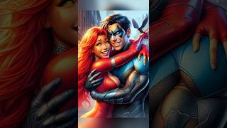 AI Draws Superheroes As Couples #ai #aiart #shorts #couple #superhero