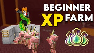 Minecraft: EASY XP FARM TUTORIAL! 1.18 & 1.19 Early Game (Without Mob Spawner)