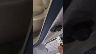 2006 Toyota Highlander Tire Pressure Monitering System Reset