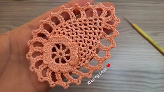 Fantastic 😍 Easy & Beautiful Crochet Pattern | Knitting Love Beginner Tutorial | Tığ İşi