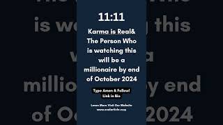 Destiny's Gift: Millionaire Karma Awaits You by October's End #manifestation #spirituality #karma