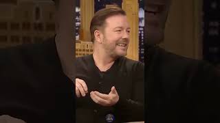 "You Snotty Cow..?!"🤣😱😂 - RickyGervais Mum`s Funeral Story JimmyFallon #shorts