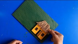 Beautiful waste material craft | Well Come home decor craft idea #youtubevideo #diy #art #craft