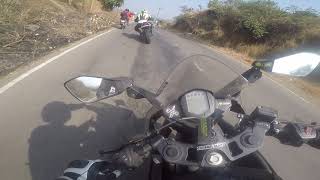 Following Triumph Street Triple  KTM RC 390 vs Triple 675