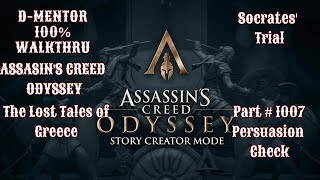 Assassin's Creed Odyssey 100% Walkthrough Sokrates' Trial Persuasion Check