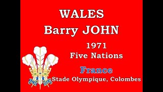 Barry John - 1971 Five Nations vs France at Stade Olympique, Colombes