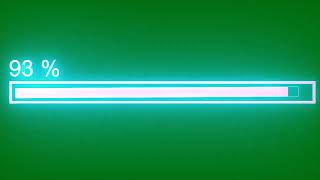 Neon light hitech device loading Green screen animation with sound effect / free