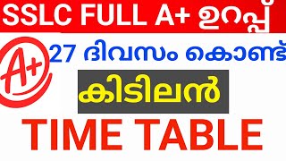 SSLC STUDY TIME TABLE.SSLC STUDY PLAN MALAYALAM. sslc study time table malayalam sslc one month plan