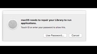 Macos Mojave necesita reparar tu biblioteca