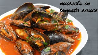 Mussels in Tomato Sauce/ Simple,  quick and one of the easiest Mussels Recipe