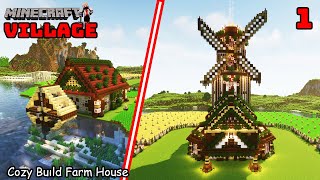 Minecraft Relaxing Longplay - Build Village - Cozy Building Farm House - ( No Commentary ) 1.20