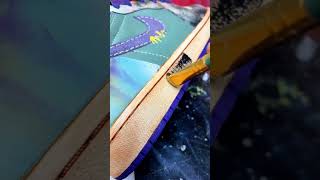 Applying different painting techniques to Air Jordan 1s