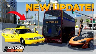 NEW TAXI UPDATE! (ROBLOX Driving Empire)