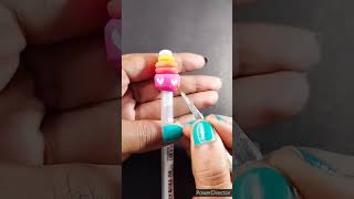 Pen decorations ideas with super clay 🤩 #shorts #trending #craft