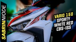 Honda Vario 150 CBS ISS Sporty White Red 2020