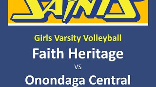 FHS vs. Onondaga Central - Girls Varsity Volleyball