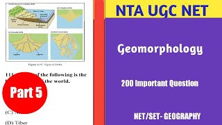 Geomorphology 200 Important Questions UGC NET GEOGRAPHY |PART 5 (101-125)|Geomorphology MCQS UGC NET