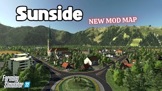 "SUNSIDE" FS22 Map Tour/Review | New Mod Map | Farming Simulator 22 | PS5