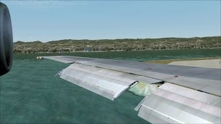 FSX - B727-100 - JT8D-7 engine sounds - wing views