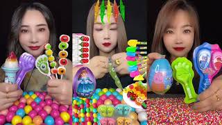 ASME 🍫🎉🌈🍭 MUKBANG WE HAVE A LOT OF DELICIOUS CANDY TODAY.