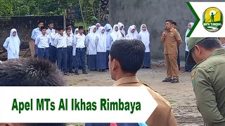 Apel Gabungan Pemerintah Desa dengan Madrasah Tsanawiyah Al Ikhlas Rimbaya