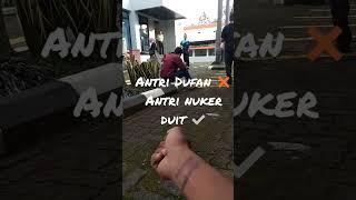 antriannya harus di stempel kayak mau ke dufan